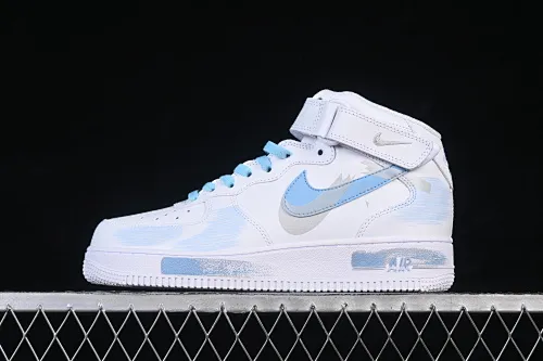 All categories Nk Air Force 1 Air Force series Nk Air Force 1 Mid Air Force mid-top Nike Air Force 1'07 Mid broken hook inkjet Air Force 1 mid-top casual sneakers ZH0316-124